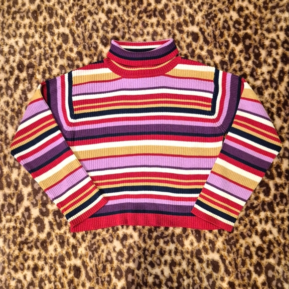 Gymboree Other - Girl's Vintage Gymboree Striped Turtleneck Top L-XL EUC